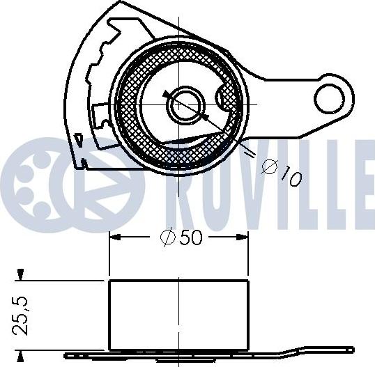 Ruville 540485 - Tensioner Pulley, timing belt autospares.lv