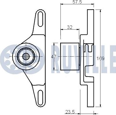 Ruville 540439 - Tensioner Pulley, timing belt autospares.lv