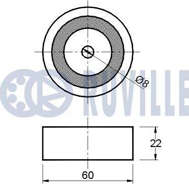 Ruville 540433 - Pulley, v-ribbed belt autospares.lv