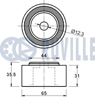 Ruville 540428 - Deflection / Guide Pulley, timing belt autospares.lv