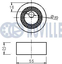 Ruville 540586 - Tensioner Pulley, timing belt autospares.lv