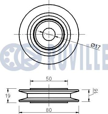 Ruville 540630 - Pulley, v-ribbed belt autospares.lv
