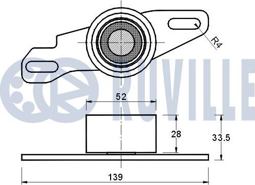 Ruville 540093 - Tensioner Pulley, timing belt autospares.lv