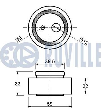 Ruville 540069 - Tensioner Pulley, timing belt autospares.lv