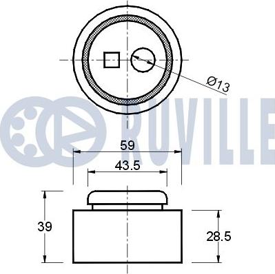 Ruville 540082 - Tensioner Pulley, timing belt autospares.lv