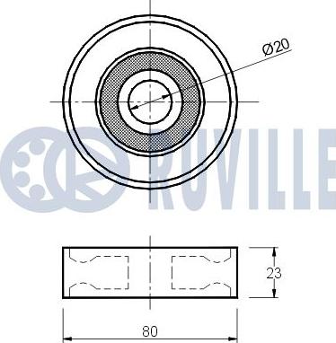 Ruville 540164 - Pulley, v-ribbed belt autospares.lv