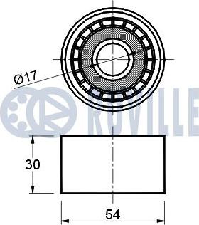 Ruville 540835 - Pulley, v-ribbed belt autospares.lv