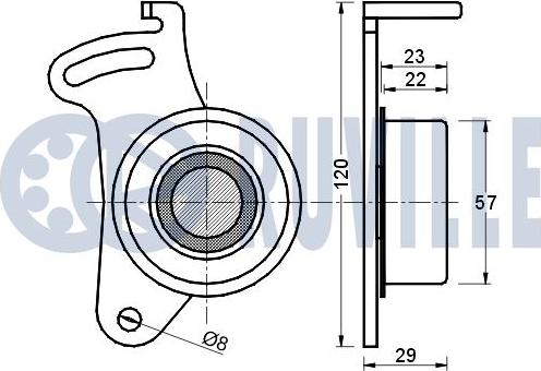 Ruville 540306 - Tensioner Pulley, timing belt autospares.lv