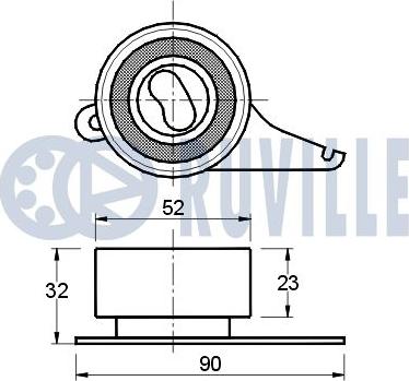 Ruville 540303 - Tensioner Pulley, timing belt autospares.lv