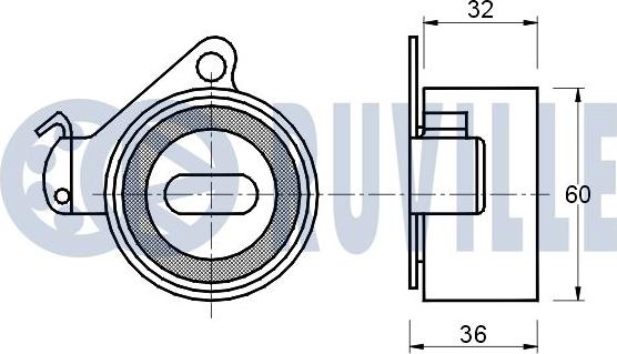 Ruville 540380 - Tensioner Pulley, timing belt autospares.lv