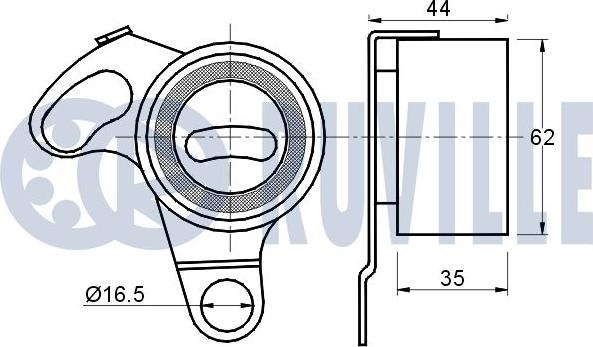 Ruville 540320 - Tensioner Pulley, timing belt autospares.lv