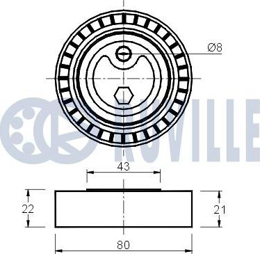 Ruville 540207 - Belt Tensioner, v-ribbed belt autospares.lv