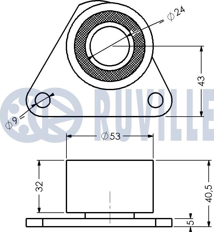 Ruville 540279 - Tensioner Pulley, timing belt autospares.lv