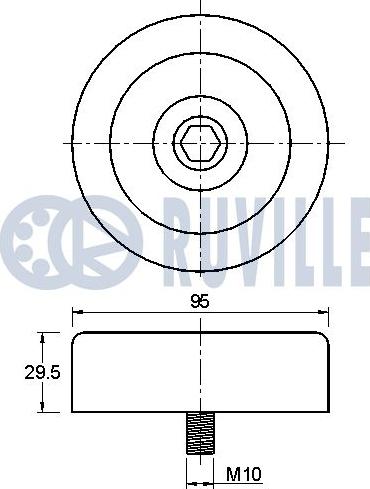 Ruville 541981 - Pulley, v-ribbed belt autospares.lv