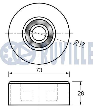 Ruville 541496 - Pulley, v-ribbed belt autospares.lv