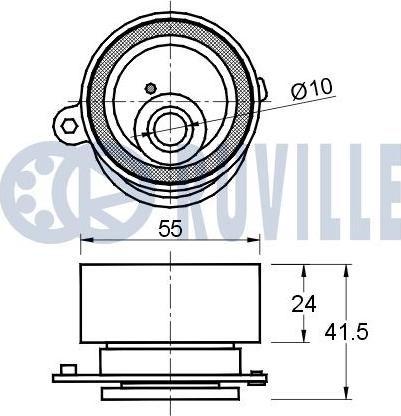 Ruville 541652 - Tensioner Pulley, timing belt autospares.lv