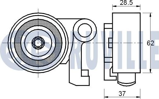 Ruville 541018 - Tensioner Pulley, timing belt autospares.lv