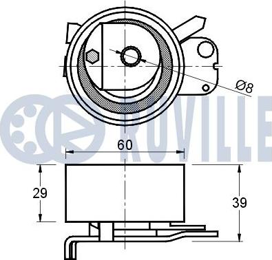 Ruville 541081 - Tensioner Pulley, timing belt autospares.lv