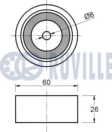 Ruville 541190 - Pulley, v-ribbed belt autospares.lv