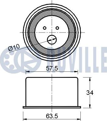 Ruville 541188 - Tensioner Pulley, timing belt autospares.lv