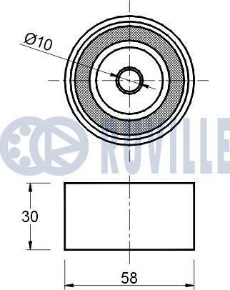 Ruville 541363 - Tensioner Pulley, timing belt autospares.lv