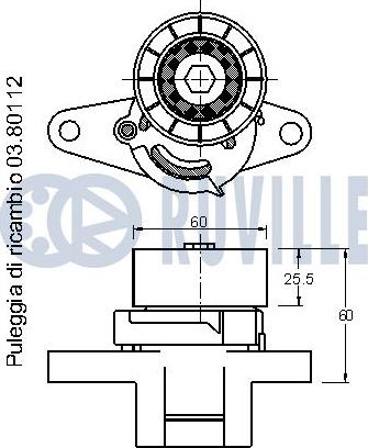 Ruville 541377 - Belt Tensioner, v-ribbed belt autospares.lv