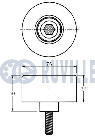 Ruville 541725 - Pulley, v-ribbed belt autospares.lv