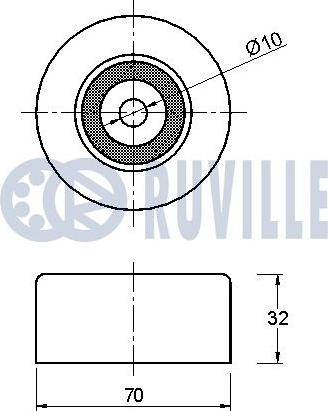 Ruville 542004 - Pulley, v-ribbed belt autospares.lv