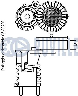 Ruville 542130 - Belt Tensioner, v-ribbed belt autospares.lv