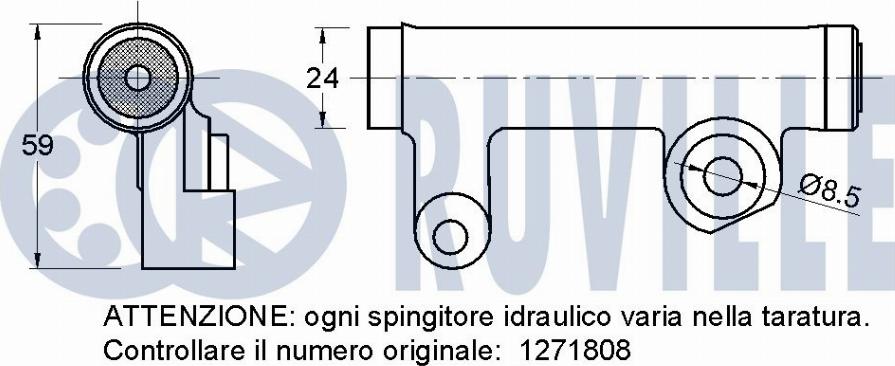 Ruville 542294 - Vibration Damper, timing belt autospares.lv
