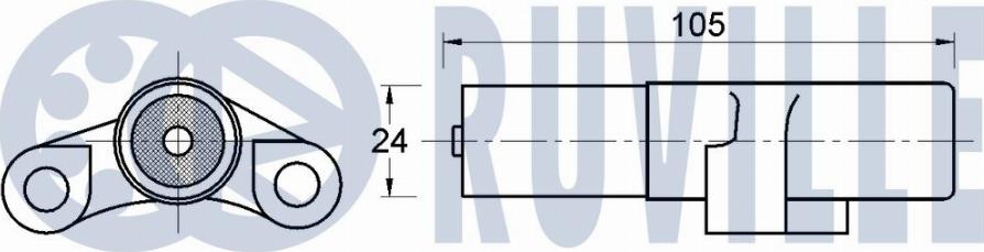 Ruville 542281 - Vibration Damper, timing belt autospares.lv