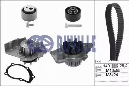 Ruville 55997701 - Water Pump & Timing Belt Set autospares.lv