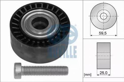 Ruville 55941 - Pulley, v-ribbed belt autospares.lv