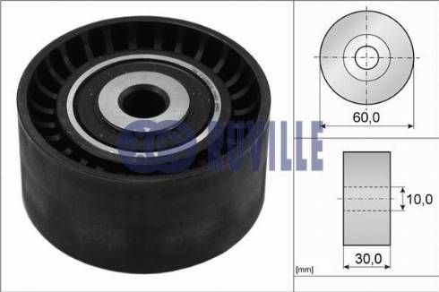 Ruville 55954 - Pulley, v-ribbed belt autospares.lv