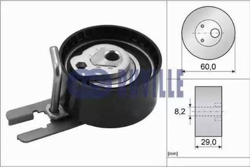 Ruville 55953 - Tensioner Pulley, timing belt autospares.lv