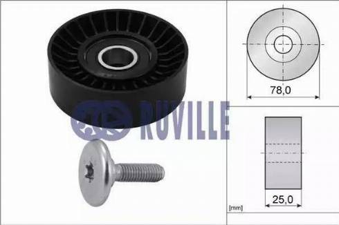 Ruville 55952 - Pulley, v-ribbed belt autospares.lv