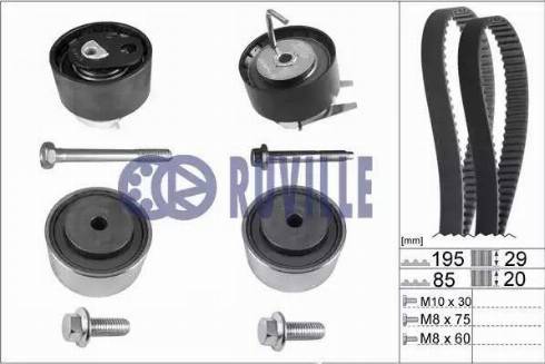 Ruville 5597871 - Timing Belt Set autospares.lv