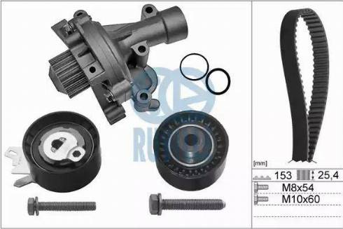 Ruville 55977701 - Water Pump & Timing Belt Set autospares.lv