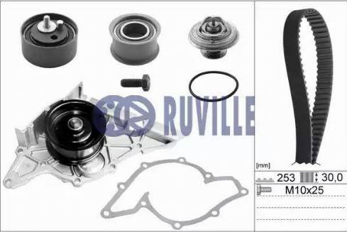 Ruville 55490701 - Water Pump & Timing Belt Set autospares.lv