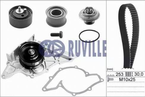Ruville 55490702 - Water Pump & Timing Belt Set autospares.lv