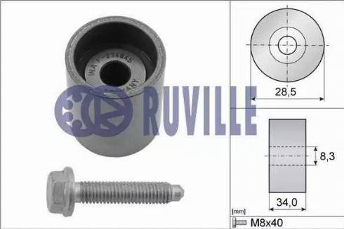 Ruville 55465 - Deflection / Guide Pulley, timing belt autospares.lv