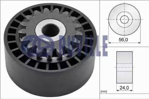 Ruville 55550 - Pulley, v-ribbed belt autospares.lv