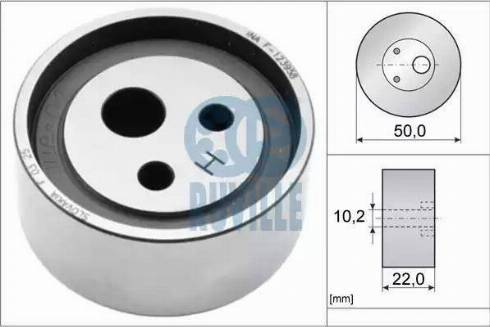 Ruville 55500 - Tensioner Pulley, timing belt autospares.lv