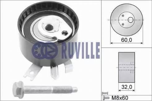 Ruville 55581 - Tensioner Pulley, timing belt autospares.lv