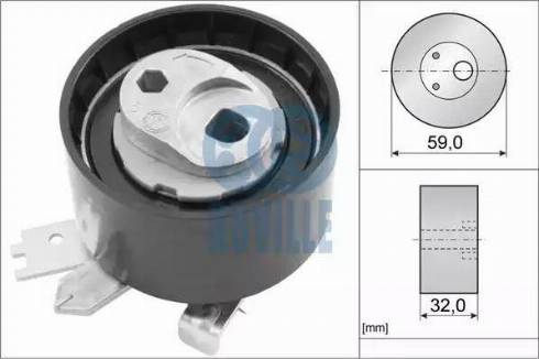 Ruville 55641 - Tensioner Pulley, timing belt autospares.lv