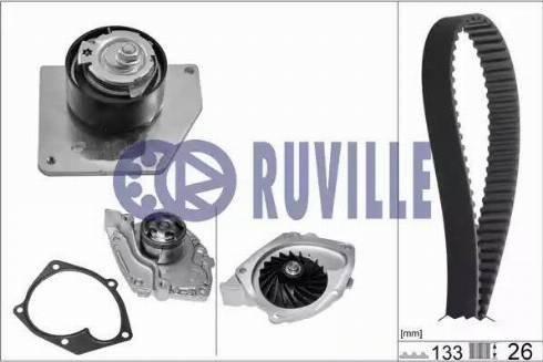 Ruville 55629701 - Water Pump & Timing Belt Set autospares.lv