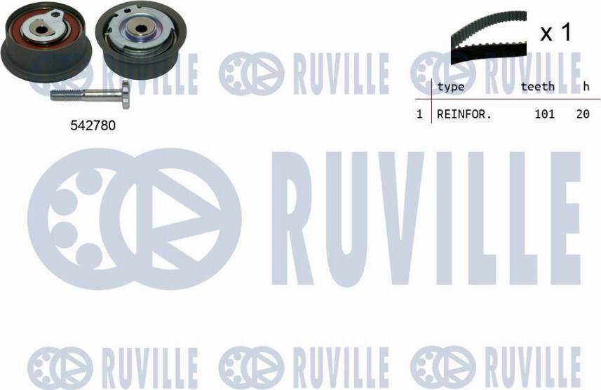 Ruville 550493 - Timing Belt Set autospares.lv