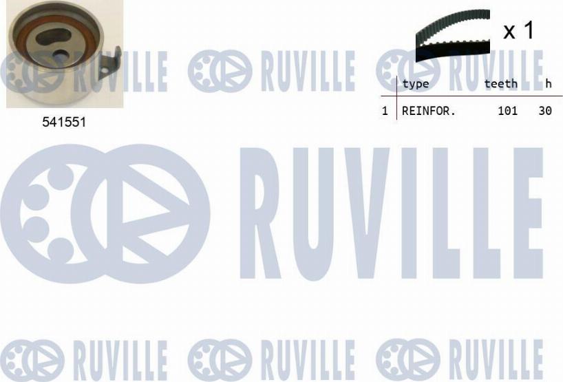 Ruville 550445 - Timing Belt Set autospares.lv