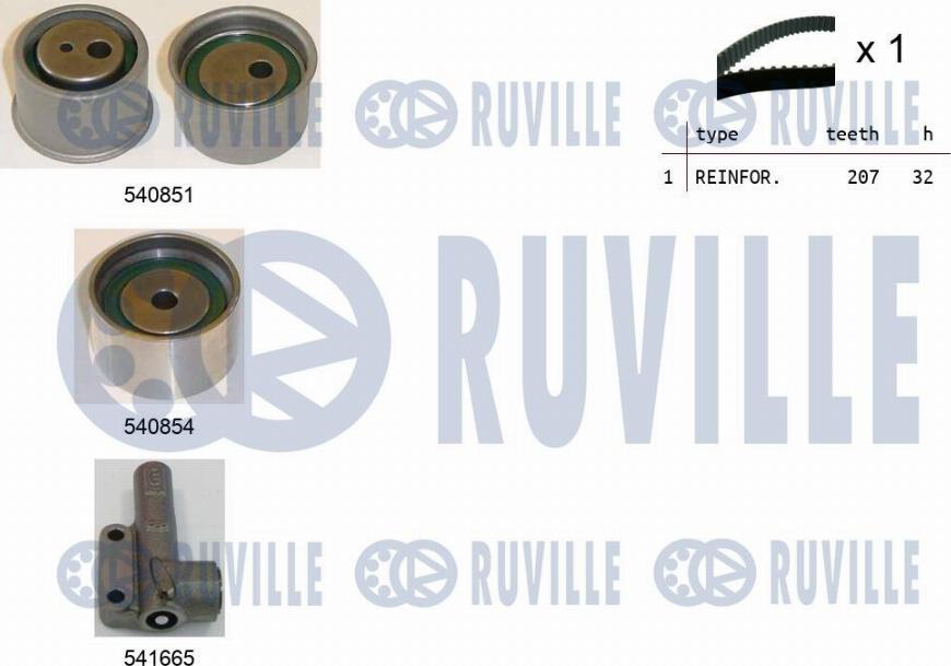 Ruville 550442 - Timing Belt Set autospares.lv