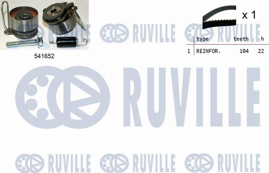 Ruville 550409 - Timing Belt Set autospares.lv